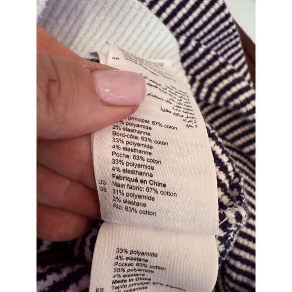 Sandro Blue White Peny Cardigan - Size XS/S - Picture 6 of 10